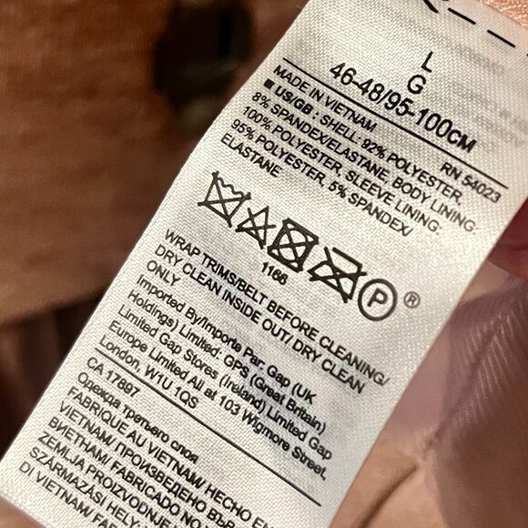 Banana Republic Faux Suede Moto Jacket in Soft Blush, Size L - Picture 7 of 7